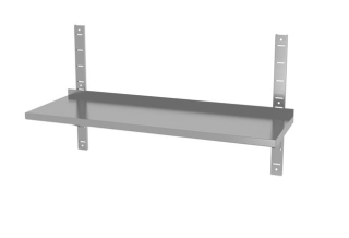 Police závěsná výškově nastavitelná, 2-konzole, HENDI, 3 ks, 1200x300x(H)600mm
