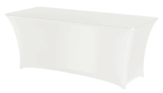 Potah Symposium obdélníkový, HENDI, 810927, Bílá, 1500x760x(H)730mm
