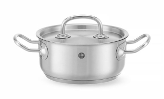 Nízký hrnec s pokličkou, HENDI, Kitchen Line, 1,5L, ⌀160x(H)75mm