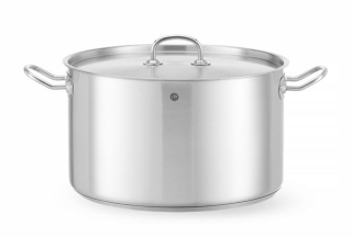 HENDI | Střední hrnec s pokličkou, Kitchen Line, objem 15L, ⌀320x(H)190mm