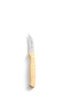 Loupací nůž, HENDI, zahnutý model, Dřevo, (L)165mm