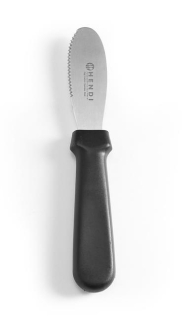 Vroubkovaný rozmetací nůž, HENDI, Černá, (L)210mm