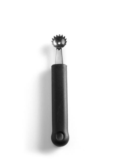Kulový ozdobný nůž jednoduchý, rýhovaný, HENDI, Černá, (L)150mm