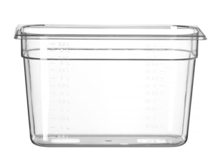 Kontejner GN 1/3 polykarbonát, HENDI, Profi Line, GN 1/3, 7,8L, Průhledná, 325x176x(H)200mm