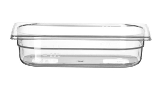 Kontejner GN 1/4 polykarbonát, HENDI, Profi Line, GN 1/4, 1,8L, Průhledná, 265x162x(H)65mm