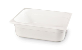 Kontejner GN 1/2 bílý polykarbonát, HENDI, GN 1/2, 4L, Bílá, 325x265x(H)65mm