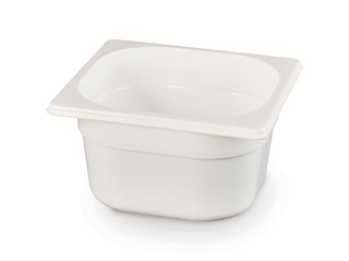 Kontejner GN 1/6 bílý polykarbonát, HENDI, GN 1/6, 1,6L, Bílá, 176x162x(H)100mm
