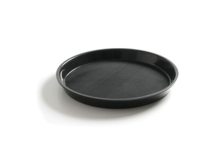 Tác servírovací z polypropylenu, protiskluzový, kulatý s vysokým okrajem, HENDI, ø360x(H)39mm