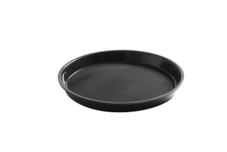 Tác servírovací z polypropylenu, protiskluzový, kulatý s vysokým okrajem, HENDI, ø320x(H)37mm