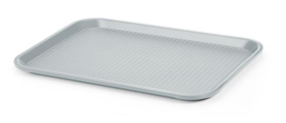 HENDI | Tác, podnos polypropylénový Fast Food medium, barva Světle šedá, 305x415x(H)20mm
