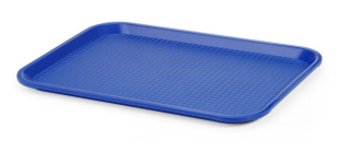 HENDI | Tác, podnos polypropylénový Fast Food medium, barva Modrá, 305x415x(H)20mm