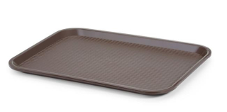 HENDI | Tác, podnos polypropylénový Fast Food medium, barva Hnědá, 305x415x(H)20mm