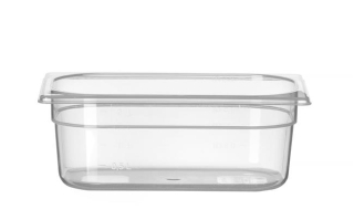 Kontejner GN 1/4 polypropylen, HENDI, Profi Line, GN 1/4, 2,8L, Průhledná, 265x162x(H)100mm