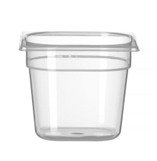 Kontejner GN 1/6 polypropylen, HENDI, Profi Line, GN 1/6, 2,4L, Průhledná, 176x162x(H)150mm