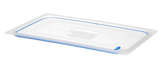 Víko pro nádoby GN z polypropylenu s těsněním, HENDI, GN 1/1, Průhledná, 530x325mm