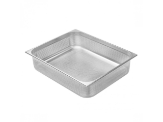 TOMGAST | Gastronádoba PROFI velikost GN 2/1, výška 4 cm, děrovaná, s UCHYTY