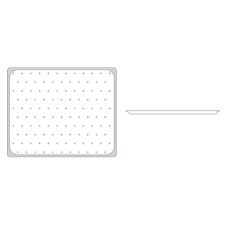 Gastronádoba děrovaná GN 2/1 020 mm