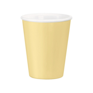 Bormioli Rocco | hrnek na kávu, čaj skleněný, objem 21,5 cl, barva žlutá