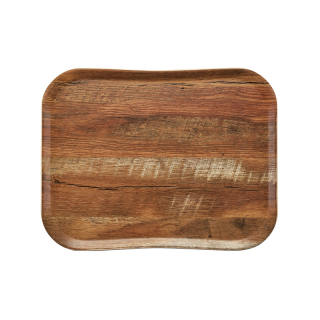 CAMBRO | podnos Wood, velikost 35,5 × 45,7 cm, hnědý dub