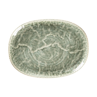Krush talíř oválný 28 × 20,5 cm, zelený
