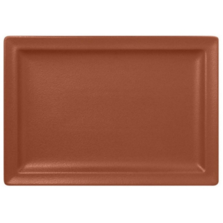 RAK Talíř obdélný 33 × 23 cm, hnědá | RAK-NFCLRP33BW