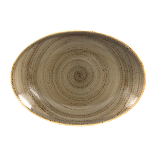 RAK Twirl talíř oválný 32 × 23 cm – alga | RAK-TWNNOP32AL