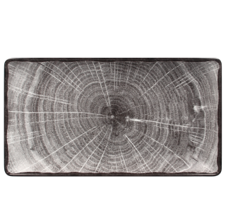 RAK Woodart talíř obdélný 33,5 × 18,1 cm – šedá | RAK-WDEDRG33BG