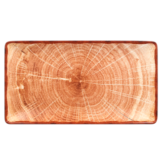 RAK Woodart talíř obdélný 33,5 × 18,1 cm – světle hnědá | RAK-WDEDRG33TB