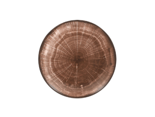 RAK Woodart talíř dezertní coupe 15 cm – tmavě hnědá | RAK-WDNNPR15OB