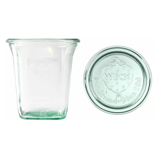 Zavařovací sklenice WECK Quadro 545 ml s víčkem, set 6 ks