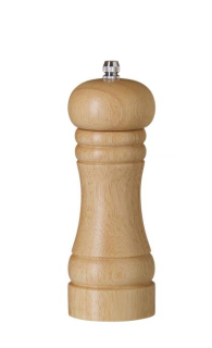 Dřevěný mlýnek na pepř, HENDI, Světlé dřevo, ø57x(H)165mm