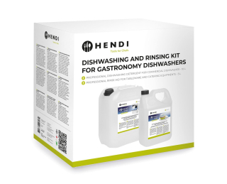 Extreme Wash & Shine Sada k mytí a oplachování nádobí v gastronomických myčkách (975053 + 975022), HENDI, 10 l + 5 l