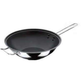 INOXIBAR | nerezová WOK pánev PROFESIONAL LINE, nepřilnavý povrch, pr. 30 cm