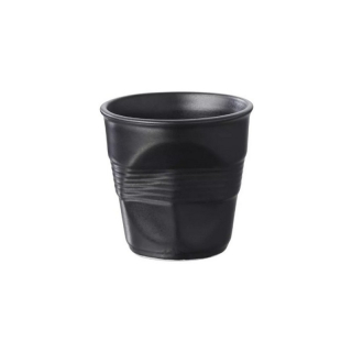 REVOL l Froissés pohárek 8 cl, černý saténový | REV-001640