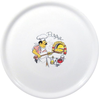 Pizza talíř Tradiční, HENDI, Bílá, ø310mm