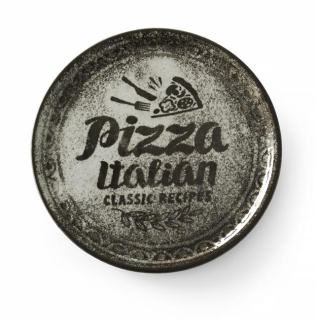 Kolekce pizza talířů Recipe Collection Black, HENDI, Černá, ø330mm