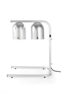 Lampa na ohřev jídla, dvojitá, HENDI, Stříbrná, 230V/250W, 453x360x(H)790mm