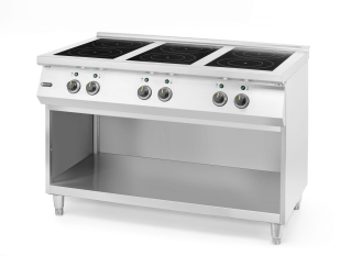 Indukční vařič se 6 varnými deskami, HENDI, 400V/25500W, 1200x700x(H)890mm