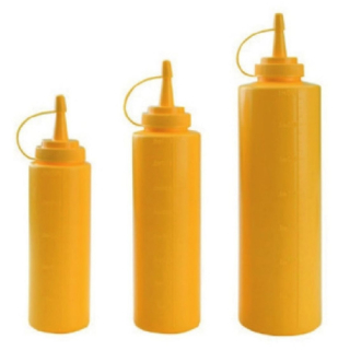 LACOR - Dávkovač na omáčky žlutý 250 ml