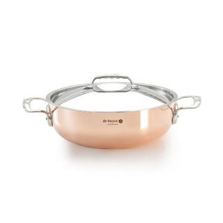 De Buyer | Prima Matera pánev na soté měděná s poklicí, dva úchyty