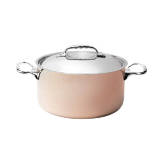 De Buyer | Prima Matera hrnec měděný 8 l, pr. 28 cm, výška 13,8 cm