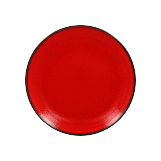 RAK Fire talíř mělký coupe pr. 24 cm, červený | RAK-FRNNPR24RD
