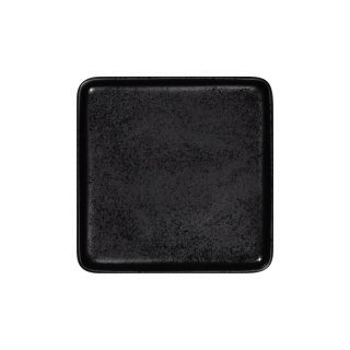 RAK Fractal talíř mělky čtvercový 16 × 16 cm, černý | RAK-KRFTSFP16