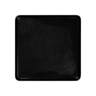 RAK Fractal talíř mělky čtvercový 24 × 24 cm, černý | RAK-KRFTSFP24