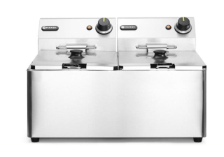HENDI | Fritéza, objem 2x8 litrů, Kitchen Line, 230V/7000W, 542x430x(H)351mm