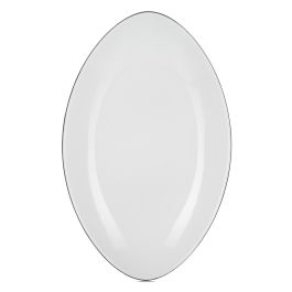 Equinoxe talíř oválný 35 × 22,3 × 4 cm, bílý