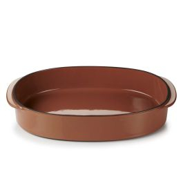 Caractére zapékací mísa, oválná 34 × 25 cm, skořice