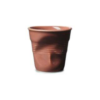 REVOL l Froissés pohárek hnědý 80 ml