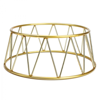 Verlo podstavec kulatý pr. 25 cm, výš. 10 cm, zlatý