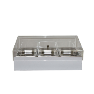 Chladicí box pro gastronádoby s krytem GN 1/1, bílý